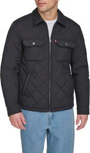 Мужская куртка Levi's с ромбовидной стежкой и отложным воротником, Black