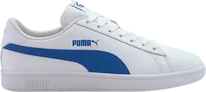Кроссовки Puma Smash v2 Buck - White Lapis Blue, белый