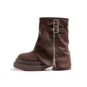 Ботильоны женские 6 см Old Meow, Dark Brown