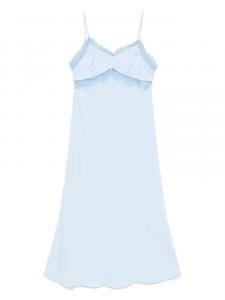 Платье миди с кружевной отделкой Vivetta, синий