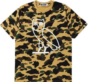 Футболка BAPE x OVO 1st Camo Tee 'Yellow', желтый