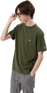 Мужская футболка Champion C3-P300Z/C3-X352L, короткий рукав, 100% хлопок, Classic Cotton USA, вышивка логотипа в одну точку, футболка с коротким рукавом, базовая модель, темно-зеленый