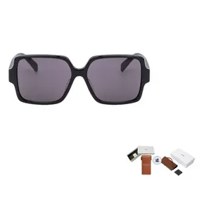 CELINE Неправильной формы солнцезащитные очки унисекс черные, Black