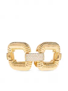 Браслет с кристаллами Self-Portrait, золотистый