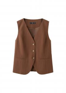 MANGO Жилет 'Melon-W' в цвете карамель