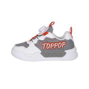 Кроссовки детские с противоскользящей подошвой и износостойкими подошвами для бега Toppo, белый/серый