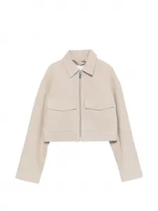 Куртка на молнии с карманом Christian Anine Bing, бежевый