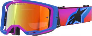 Мотоциклетные очки Alpinestars vision 8 corp для мотокросса, Blue/Purple Iridium
