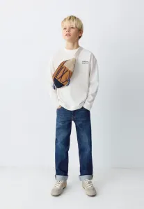 Детские прямые джинсы Mango Kids, Dunkelblau