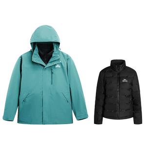 LONSDALE Ветровка утепленная непромокаемая непродуваемая унисекс для походов, Peacock Green (Down Liner)