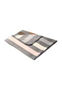 Плед Galeria Home Beam Powder, 200 x 150 см, серый / кремовый