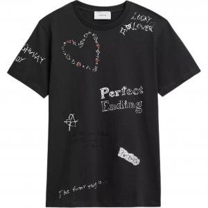 COACH Обычная футболка женская черная