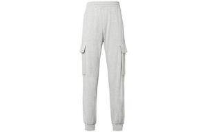 Карго штаны унисекс серые MLB