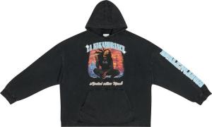 Худи Balenciaga Music Aya Nakamura Merch Hoodie Wide Fit 'Black', черный