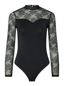 Боди-рубашка PIECES PCMILLY, черный