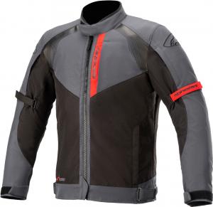 Мотоциклетная текстильная куртка Alpinestars Headlands Drystar, черный/серый/красный
