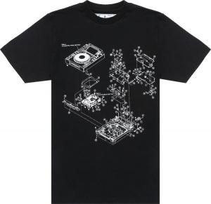 Футболка Off-White x Pioneer Sound Engineering Console T-Shirt 'Black/Brilliant Green', черный