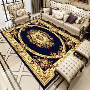 Saipos Ковер 100х200 см для гостиной/конференц-зала в винтажном европейском стиле, классический принт, полное покрытие