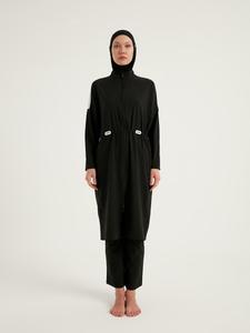 Платье-купальник с высоким воротом MARINA Modest Marina M2507-1, черный