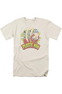 Футболка с коротким рукавом для взрослых с изображением звезд из комиксов DC Gildan, кремовый