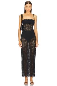 Макси-Платье от марианны холлис L'Academie, черный