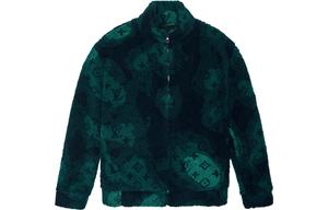 Флисовый блузон с монограммой и камуфляжным принтом, многоцветный Louis Vuitton, зеленый