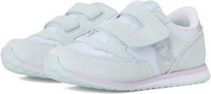 Кроссовки Saucony Unisex-Child Originals Jazz на липучке (для малышей/детей младшего возраста), белый/синий