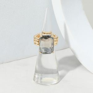 Кольцо-кластер с ограненными изумрудами Fashnzfab, Ab, Black Diamond