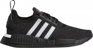 Кроссовки Adidas NMD_R1 J 'Japanese Side Print - Black White', черный