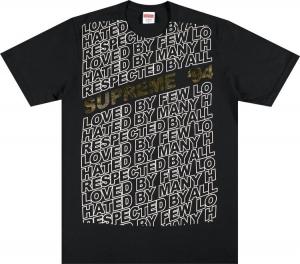 Футболка Supreme Respected Tee 'Black', черный