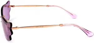 Солнцезащитные очки Jimmy Choo (EMBER-S S9E13) Розовое золото - Линзы сливового цвета, Plum,rose Gold