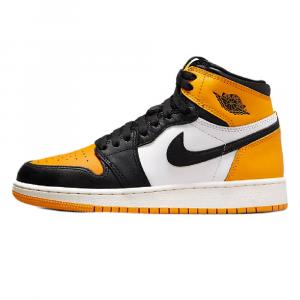 Кроссовки Nike Air Jordan 1 Retro High OG, желтый/черный/белый