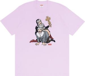 Футболка Supreme Nuns Tee 'Light Purple', фиолетовый
