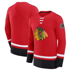 Мужская красная футболка с длинным рукавом Chicago Blackhawks High Point Fanatics
