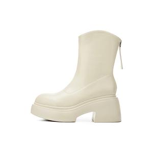 DAPHNE Женские черно-бежевые ботинки на щиколотку, цвет Beige