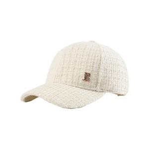 Бейсболка из овечьей шерсти в стиле Chanel для женщин ELLE, pearl белый