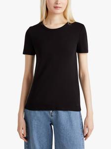 Футболка с круглым вырезом Benetton, черный