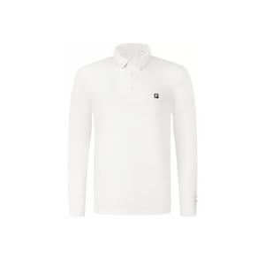 FILA Гольф серия поло мужское нефритово-белое