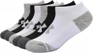 Under Armour унисекс-детские носки 6-pack Eco Performance Tech полу-амортизирующие низкие, White