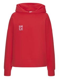 Толстовка с капюшоном красного и сиреневого цветов LASCANA