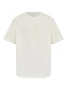 Футболка с флокированным логотипом JW Anderson, нейтральный