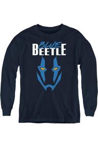 Маска Blue Beetle (2023) худи с длинным рукавом для подростков Gildan
