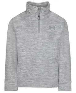 Детская толстовка с длинным рукавом и четверть-молнией для мальчиков 2T-7 Under Armour, серый