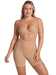Утягивающие шорты с высокой талией и компрессией Leonisa Shapewear, beige