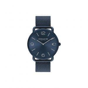 COACH Часы ELLIOT Collection Wrist Watch Quartz Movement Steel Strap 41mm Blue Dial Men's Watch