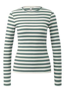 Рубашка QS, цвет Green/Wool white