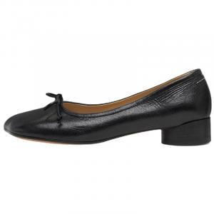 Mm6 Maison Margiela Анатомические повседневные туфли из телячьей кожи, высота каблука 2,5 см, женские, черный