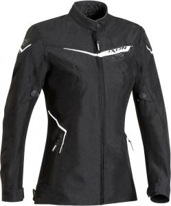 Куртка Ixon Slash для женщин для мотоцикла текстильная, черно-белая