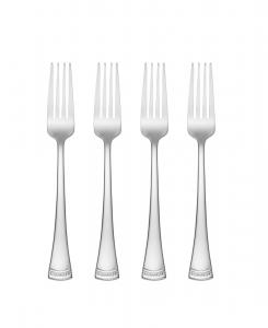 Набор из 4 обеденных вилок Portola Lenox, цвет metallic