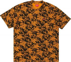 Футболка Supreme Small Box Tee 'Black Floral', разноцветный
